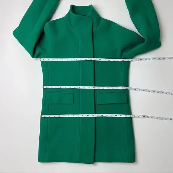 J. Crew Kelly Green Stadium Cloth Wool Coat - Picture 13 of 16